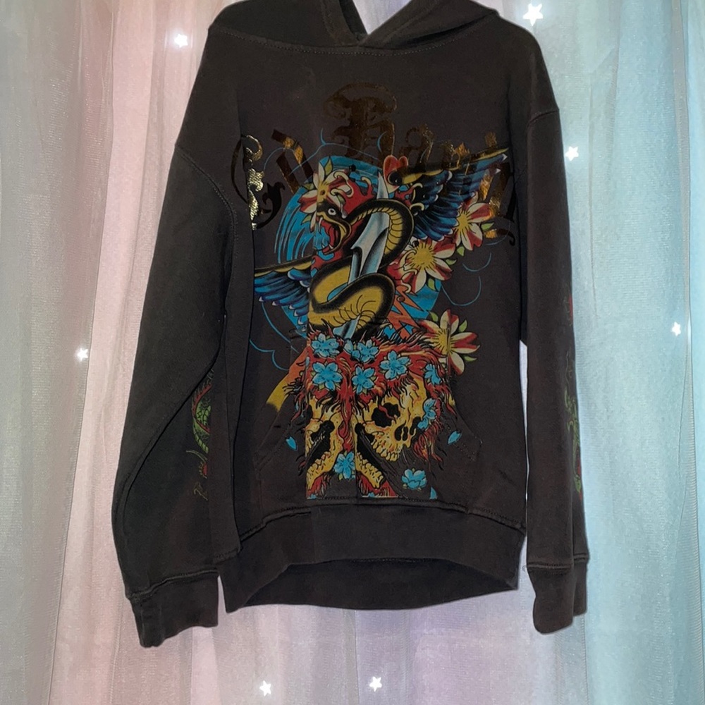 Dark gray hoodie